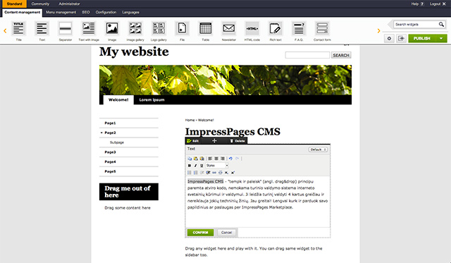 ImpressPages UI
