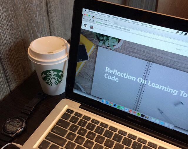 Writing at Starbucks