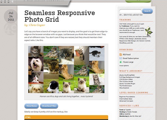 Seamless Responsive Photo Grid